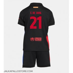 Barcelona Frenkie de Jong #21 Vieraspaita Lapsille 2024-25 Lyhythihainen (+ shortsit)